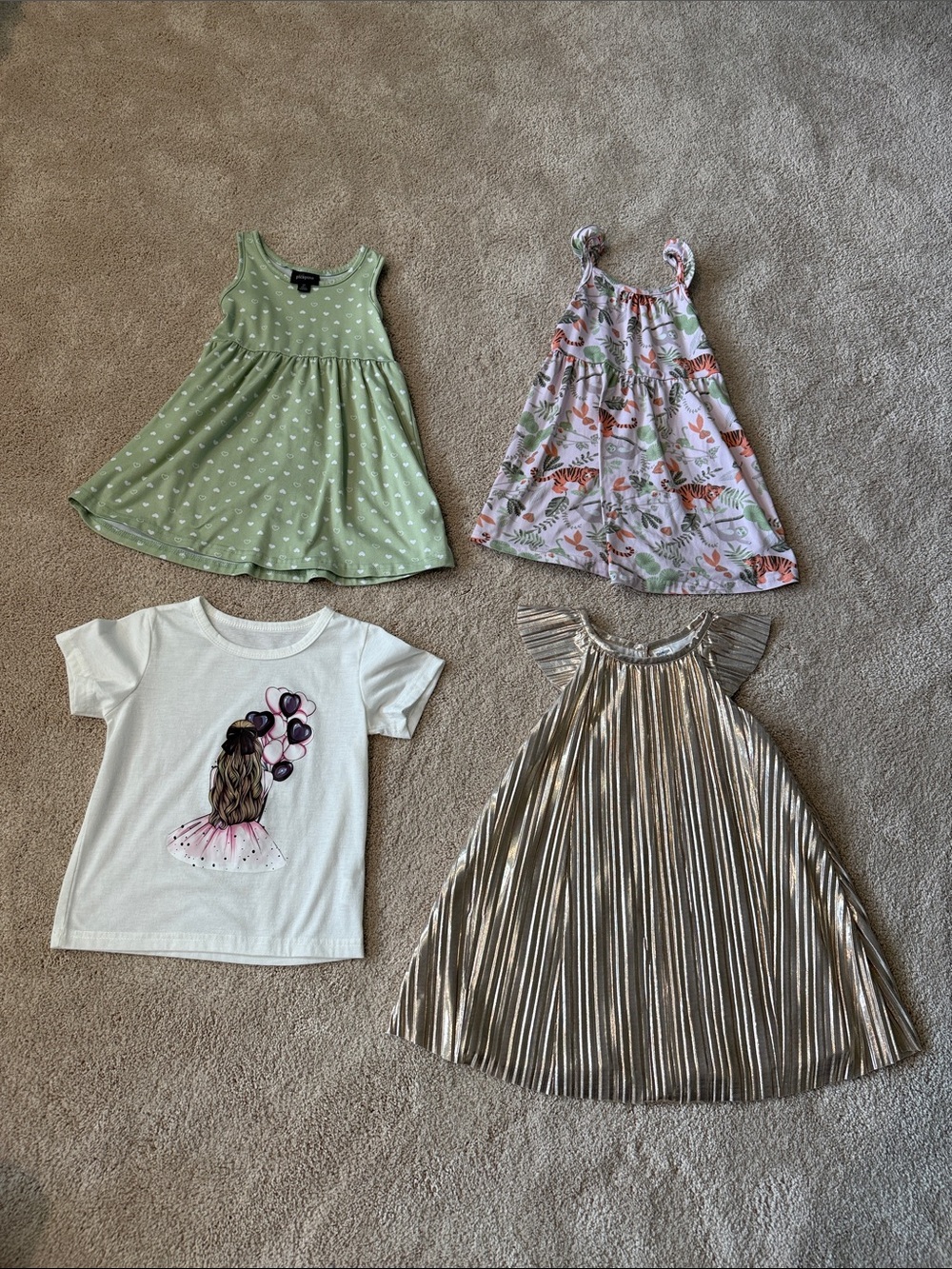 2T Girls Summer Dress Bundle - 4 pieces